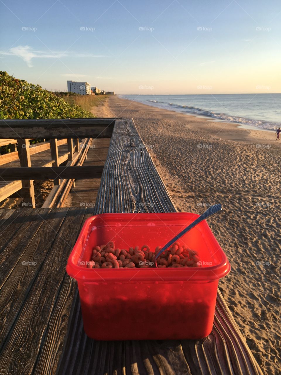 Breakfast on the beach