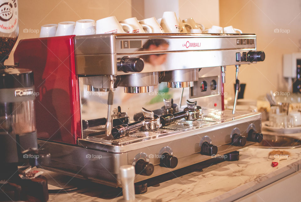 coffee maker ready to boil