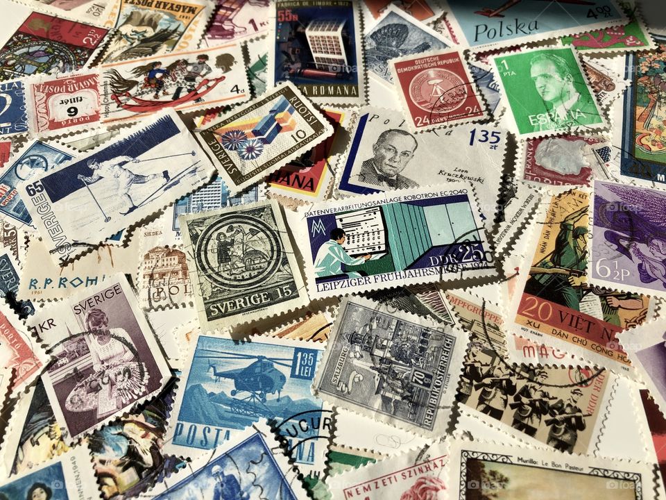 Grandpas’s collection of stamps