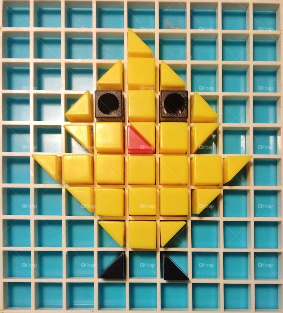 Children's game mosaic