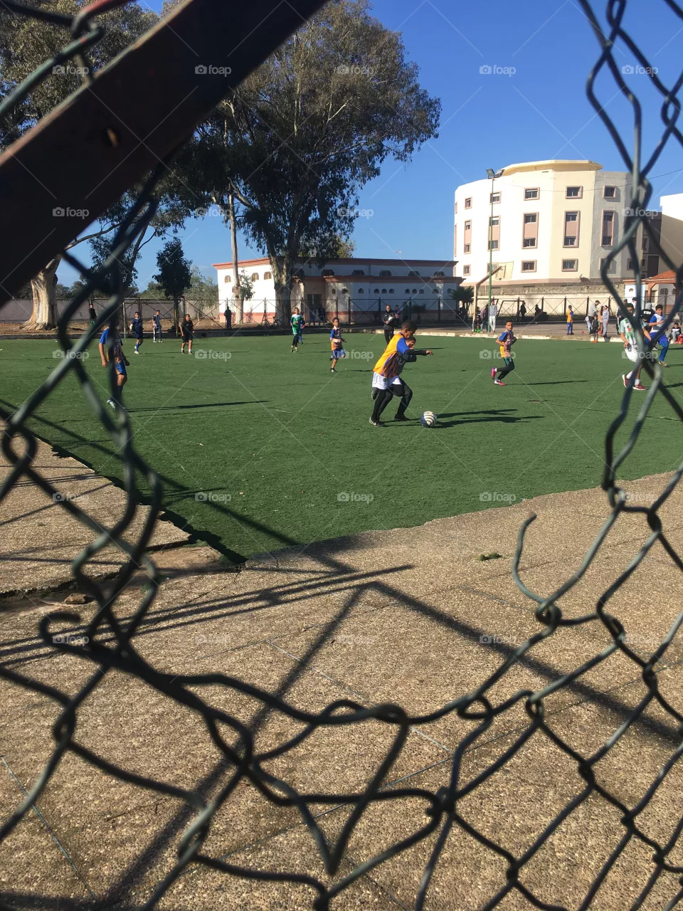 Kids soccer game 