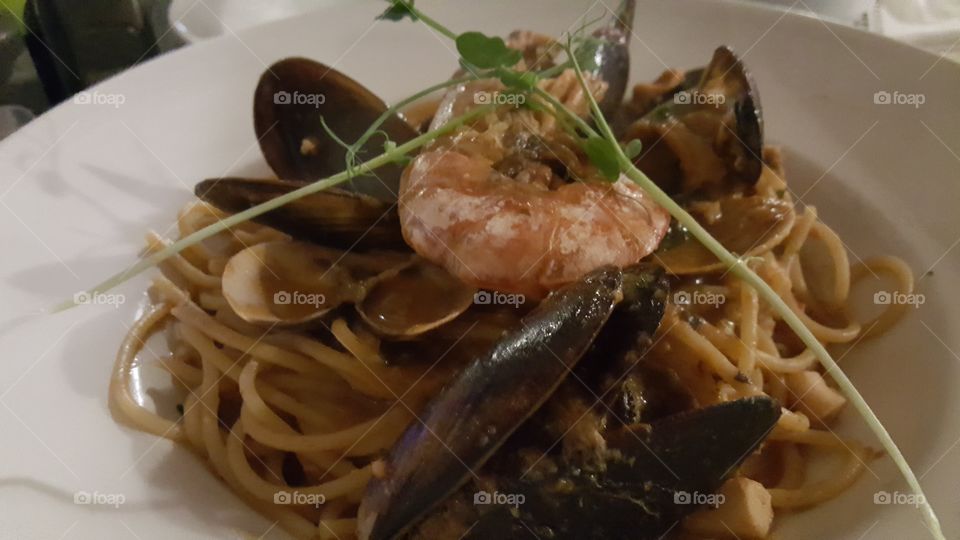 seafood spaghetti