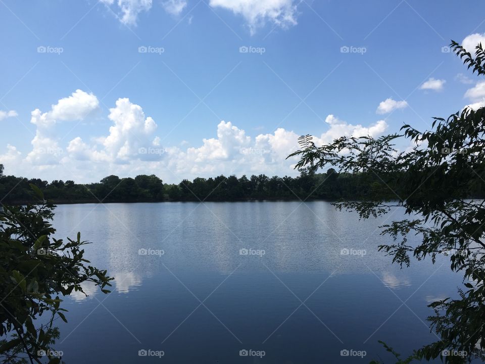 Simpson Park Lake. outside of Kirkwood, Missouri