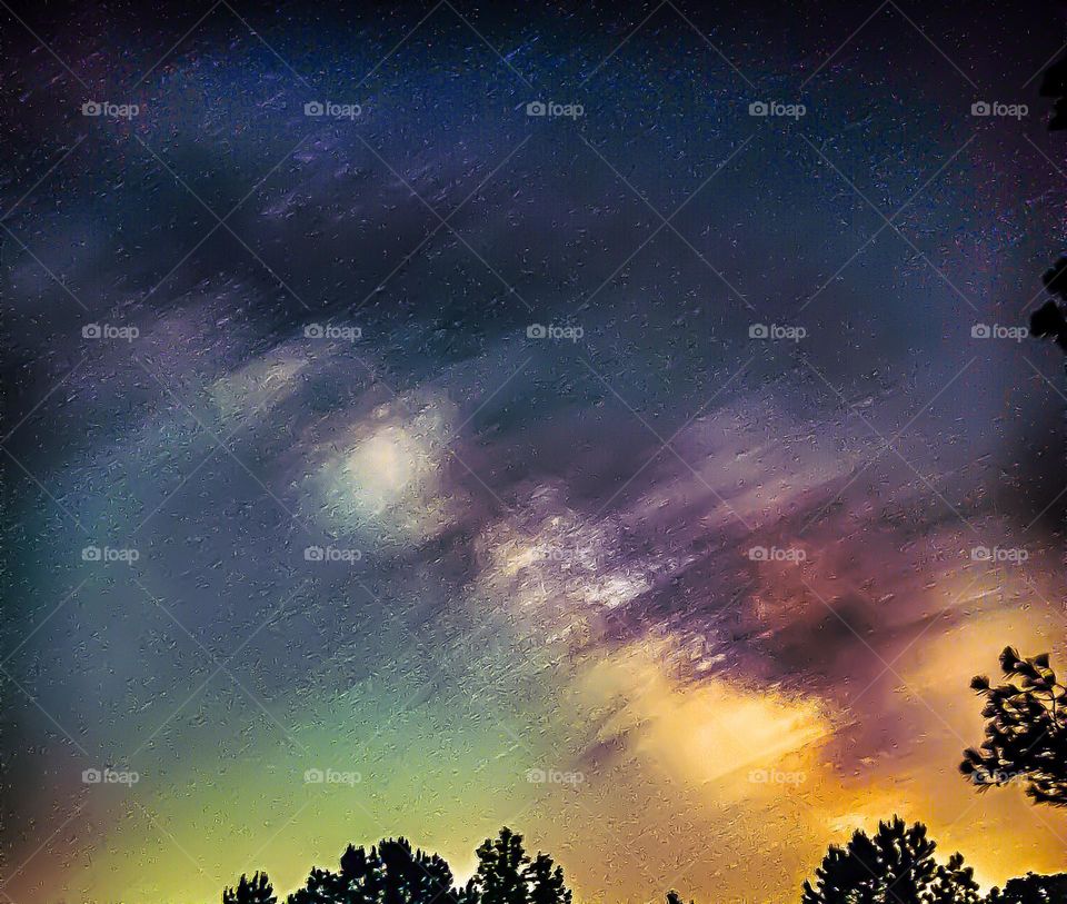 This is a 15 minute long exposure of the Milky Way in star trail mode. The Milky Way is such a sight to behold and I enjoyed trying to capture it as uniquely as possible.