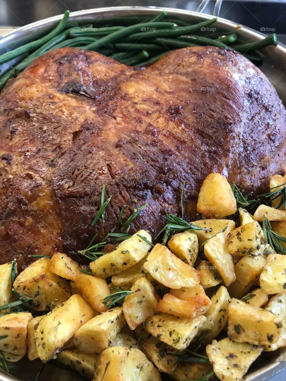 Pernil de porco. Comida brasileira.