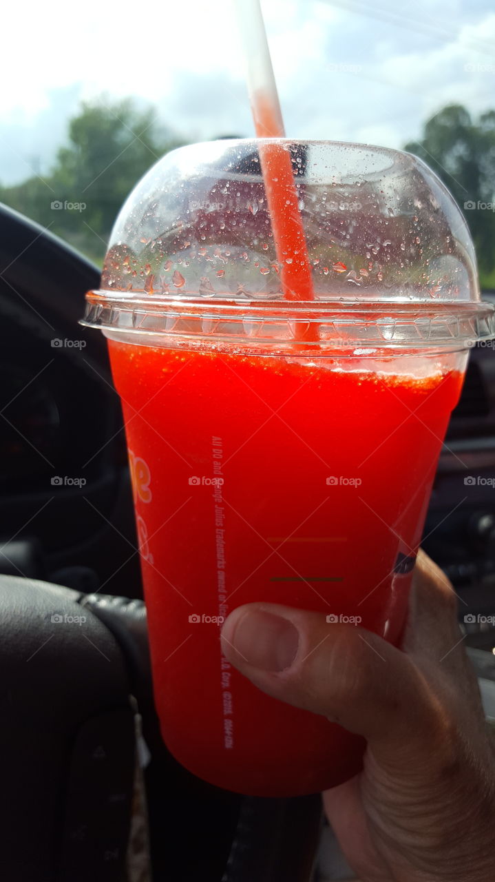 Red cherry slush