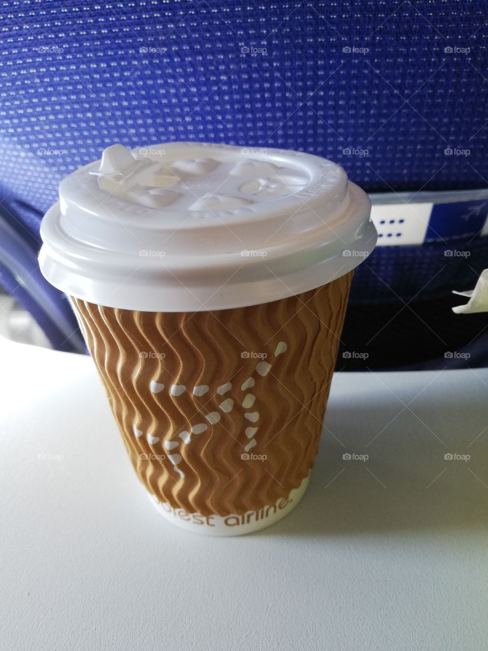 Sip hot coffee while flying