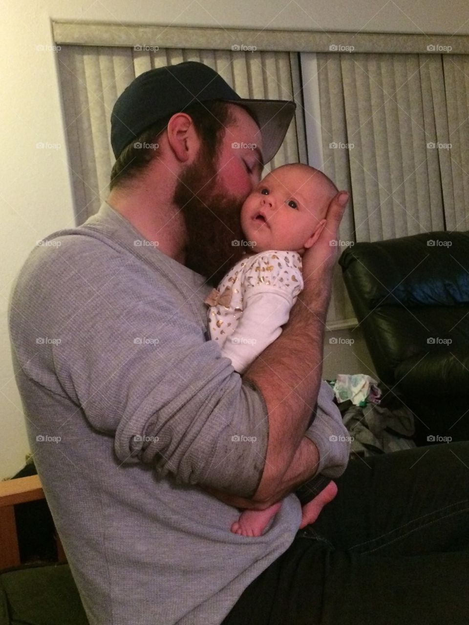 Baby girl and daddy