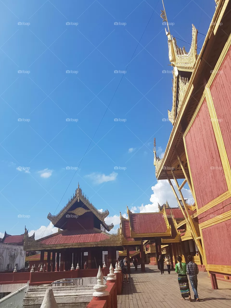 Stroll around the Royal Palace in Mandalay