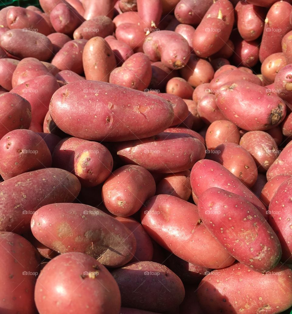 Potatoes local market