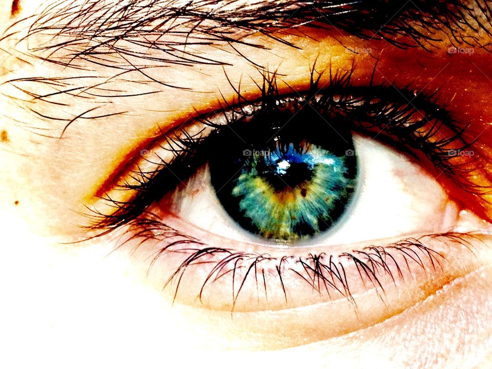 Detailed shot of human eye