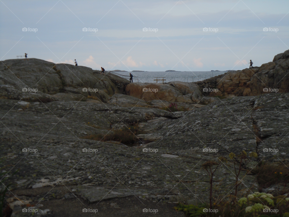 sea rocks barren island by MagnusPm