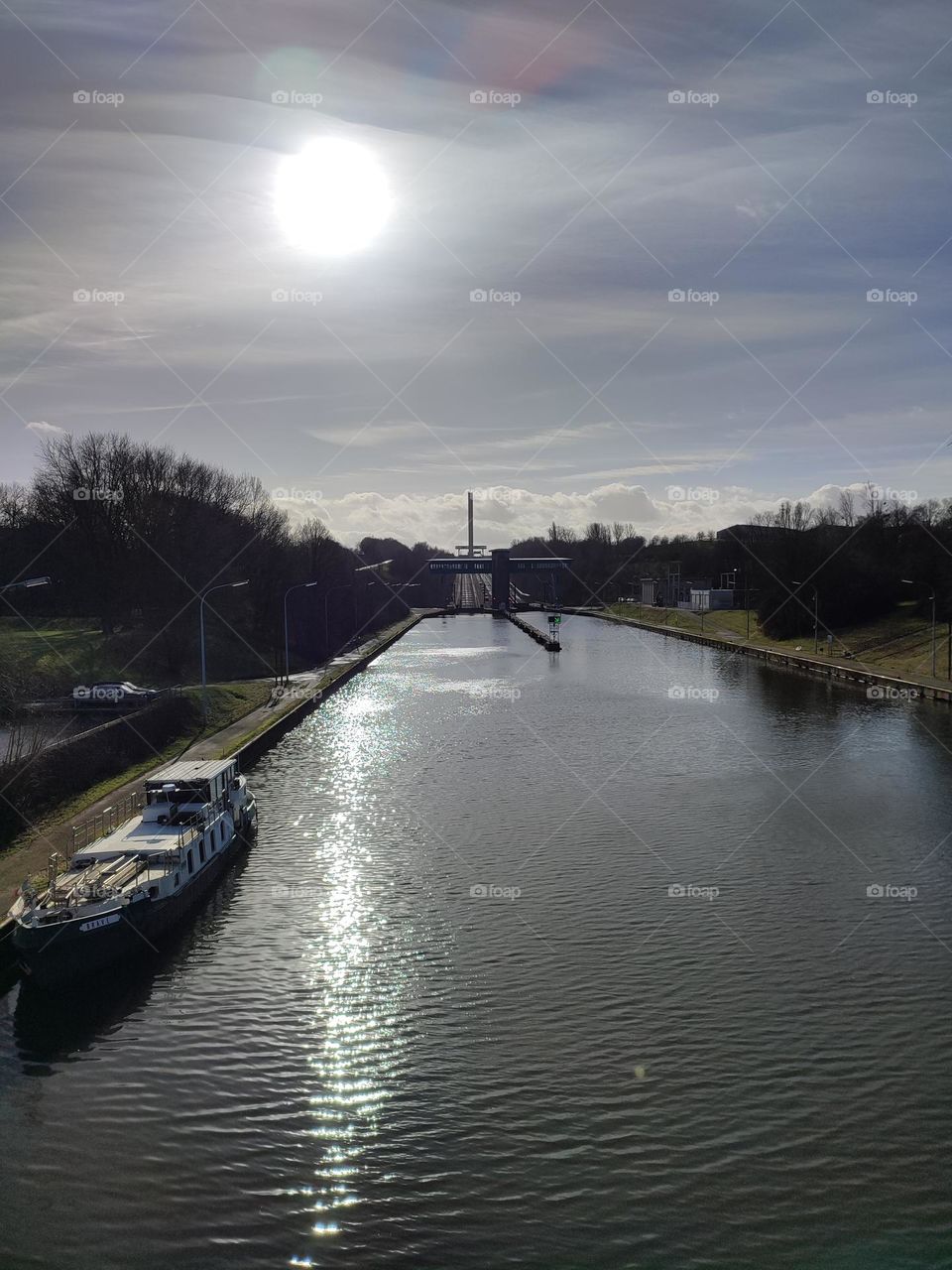 Ronquieres inclined bridge , Hainaut