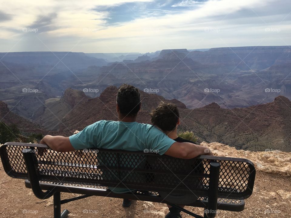 Enjoying the view at the Grand Canyon