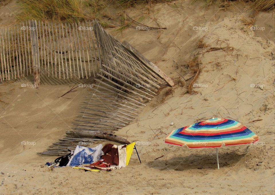 On the beach