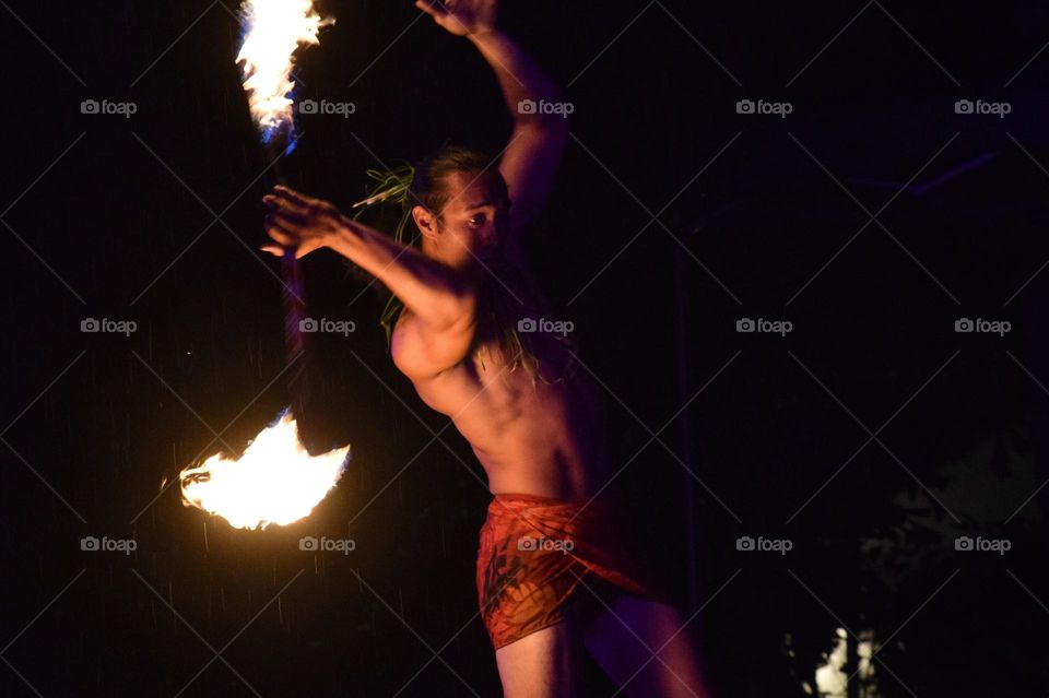 Fire dancing 