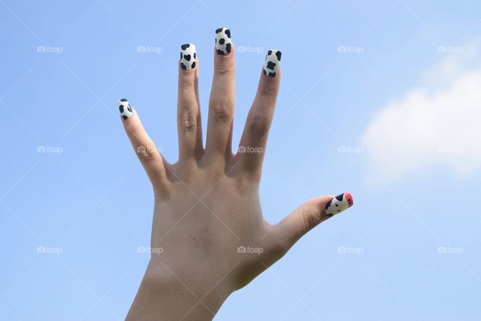 Cow Nail Polish Fun