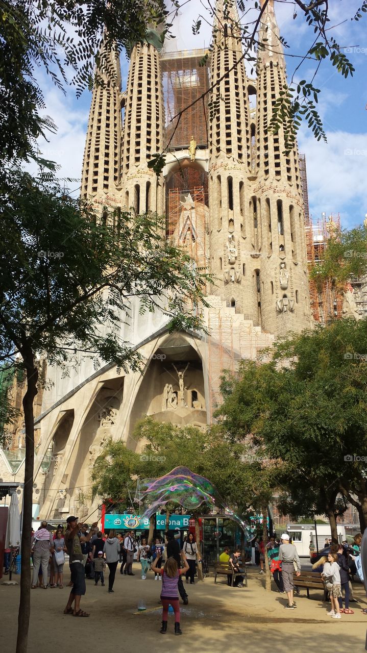 Sagrada Familia. Visiting Gaudi's Sagarda Familia in barcelona