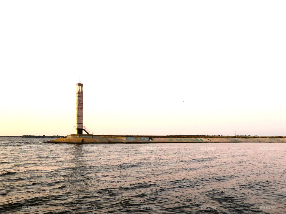 lighthouse at sea