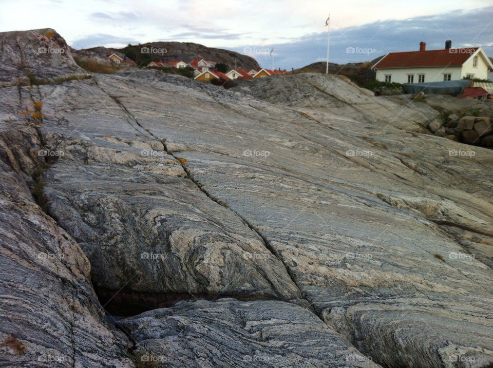 sweden houses village rock by haq