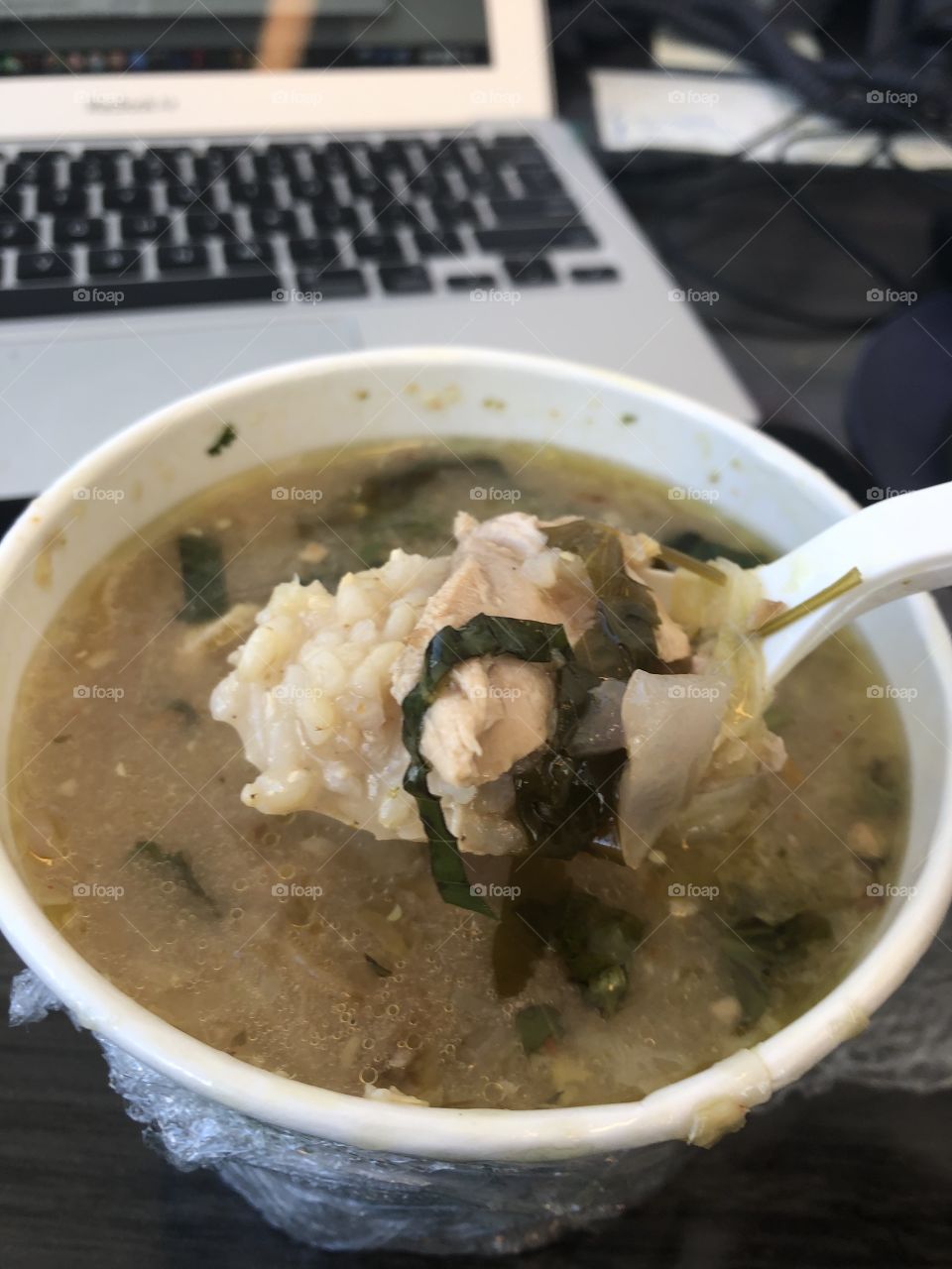 Hot n sour soup at work