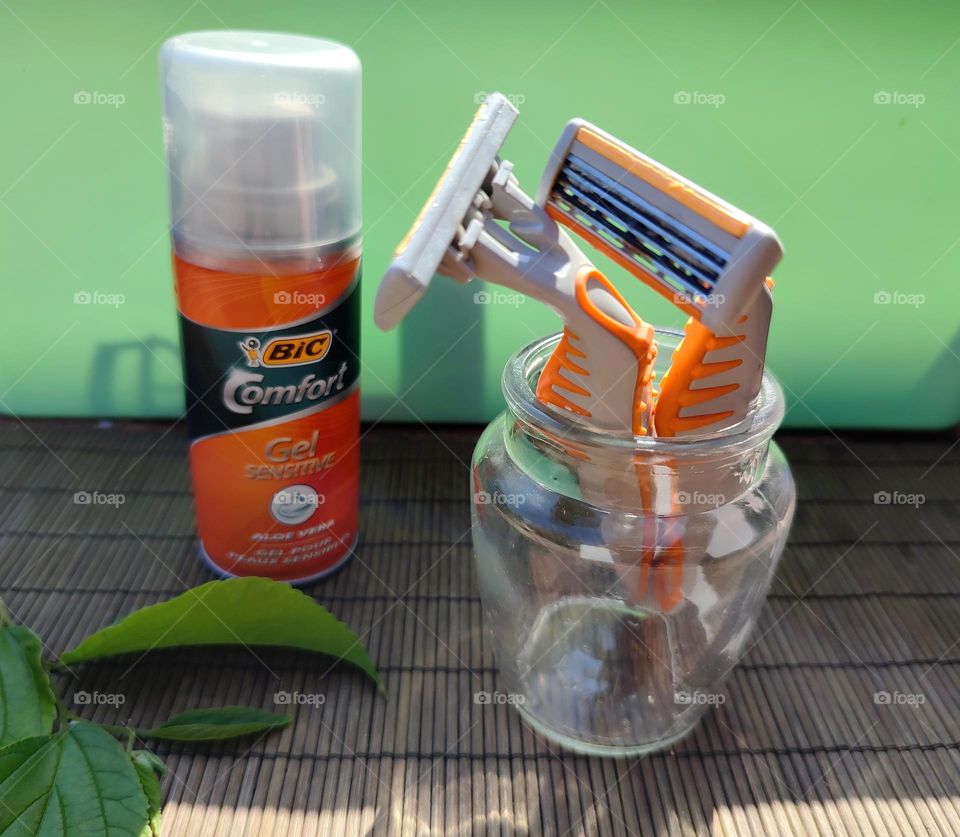 Shaving cream and razors