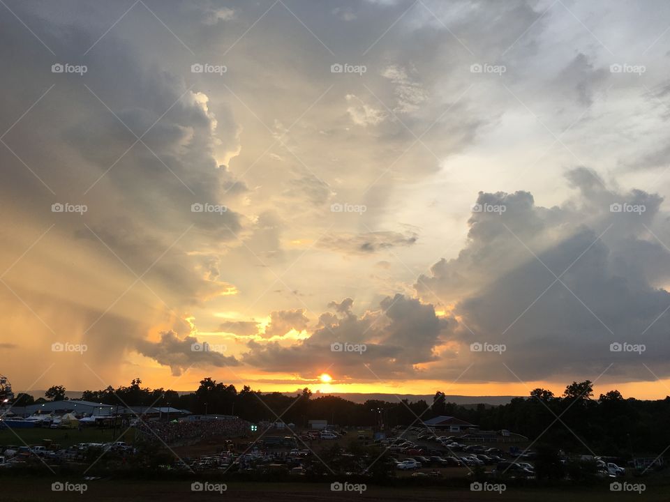 View of storm clouds