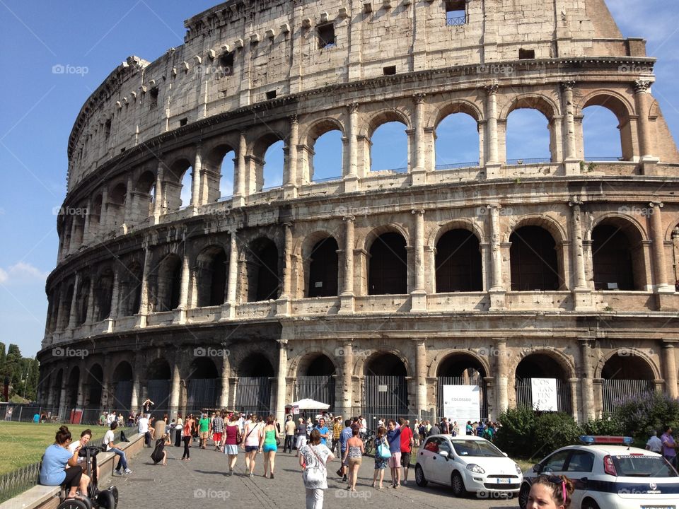 The colliseum In rome, italy