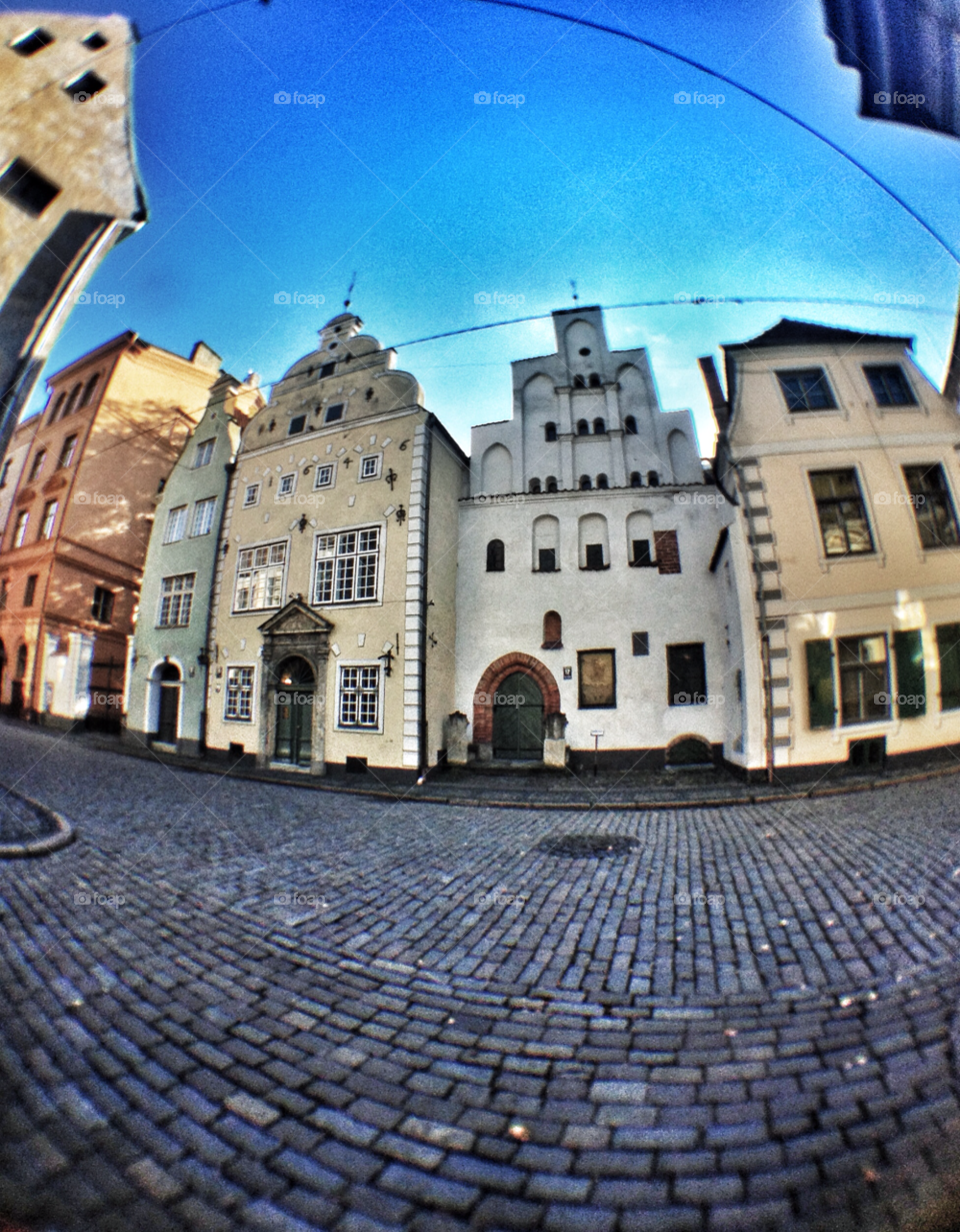 riga building architecture fisheye by penguincody