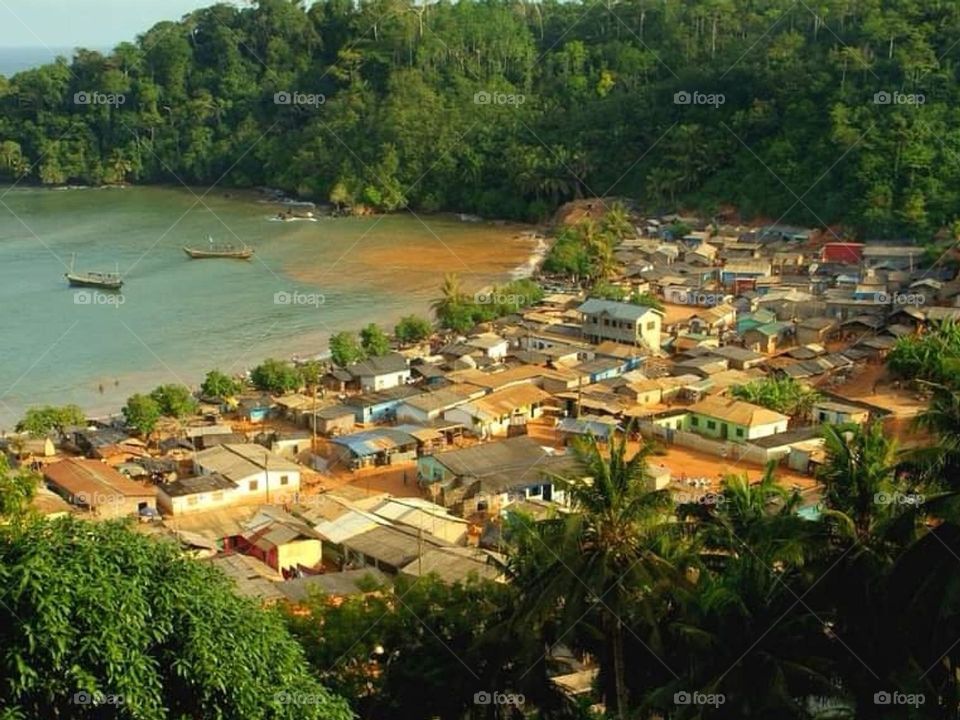 Beautiful village in africa