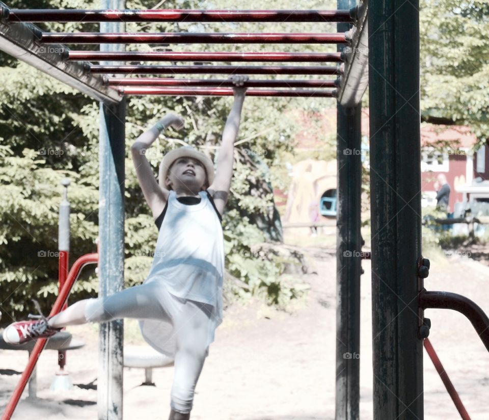 Playin. Little bit sport on our vacation.