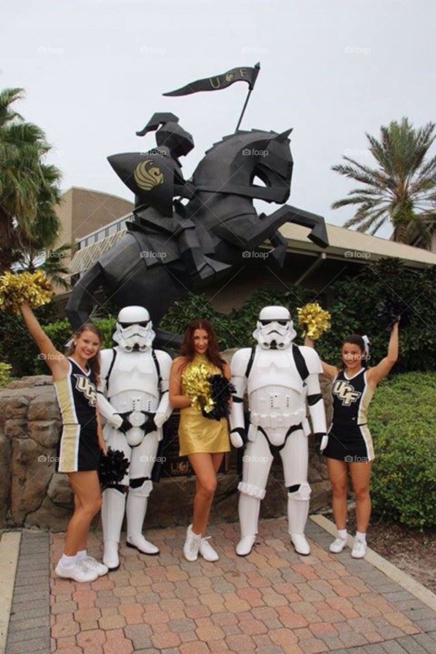 UCF cheerleaders stormtroopers