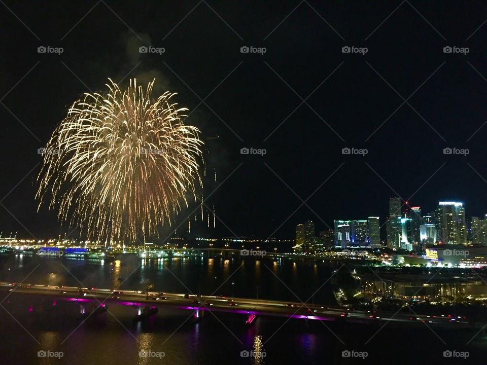 Fireworks in Miami 