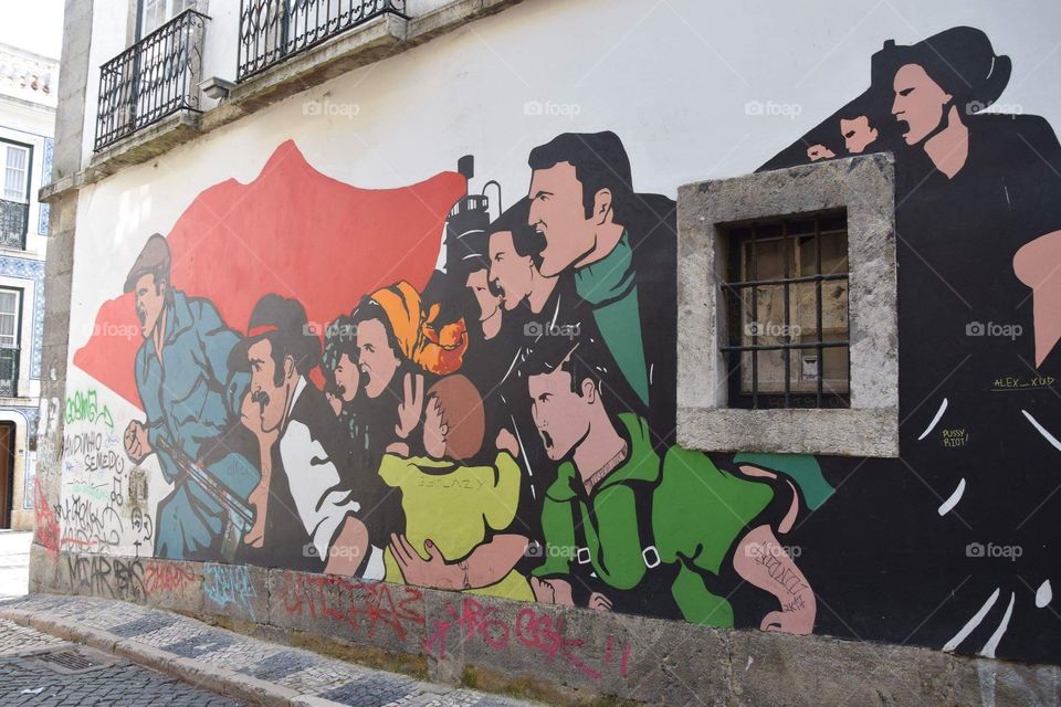 Portugal Lisbon street art shot with a Nikon d5300 