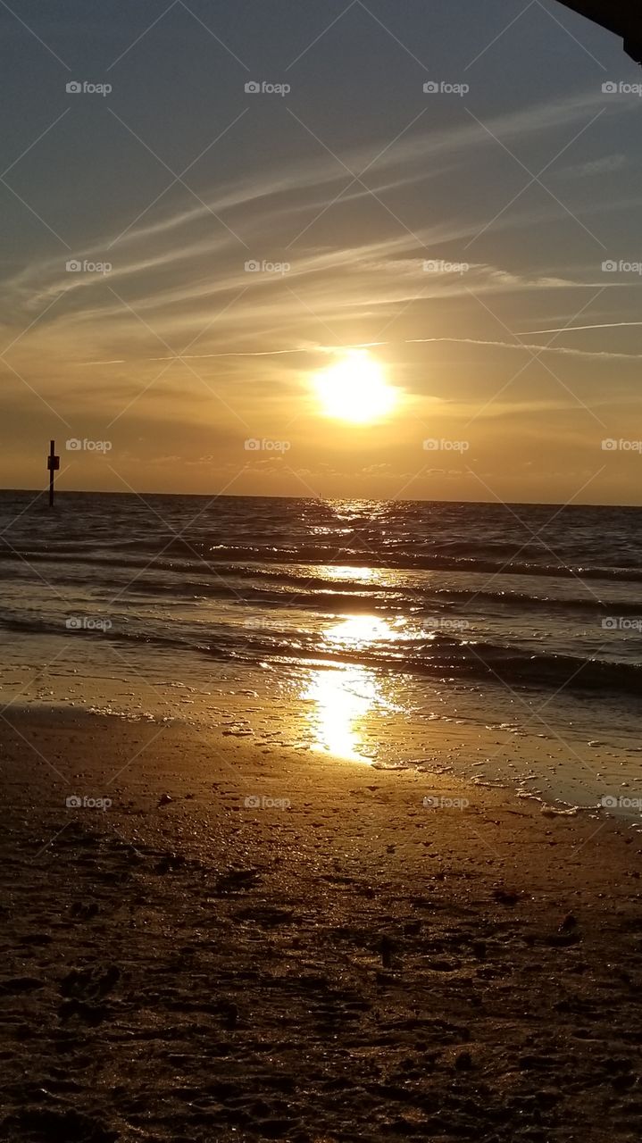 Sunset at the beach