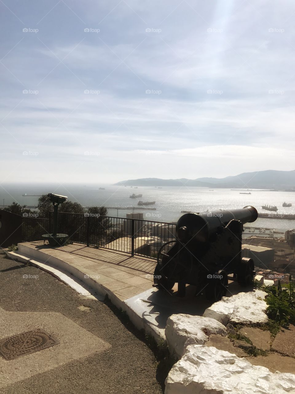 History of Gibraltar, cannons, views, 