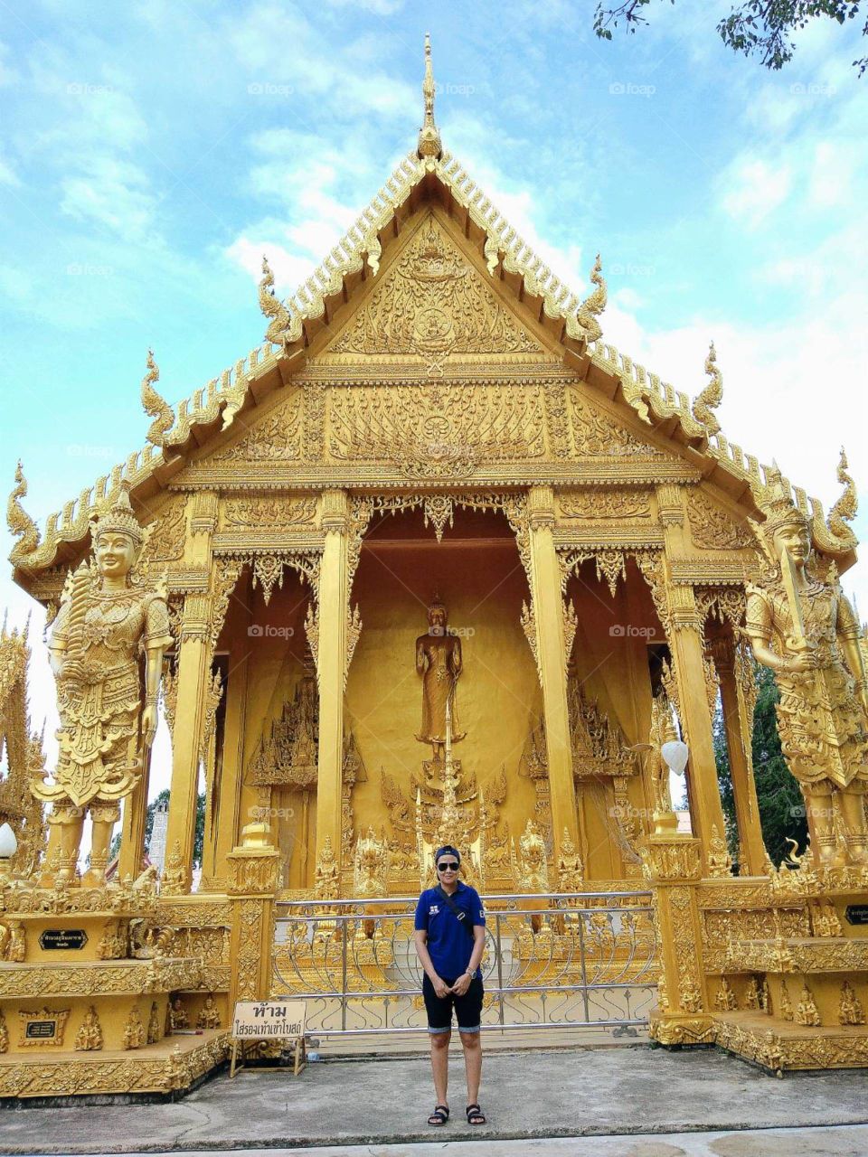 Golden Temple at Chachaengsao, Thailand