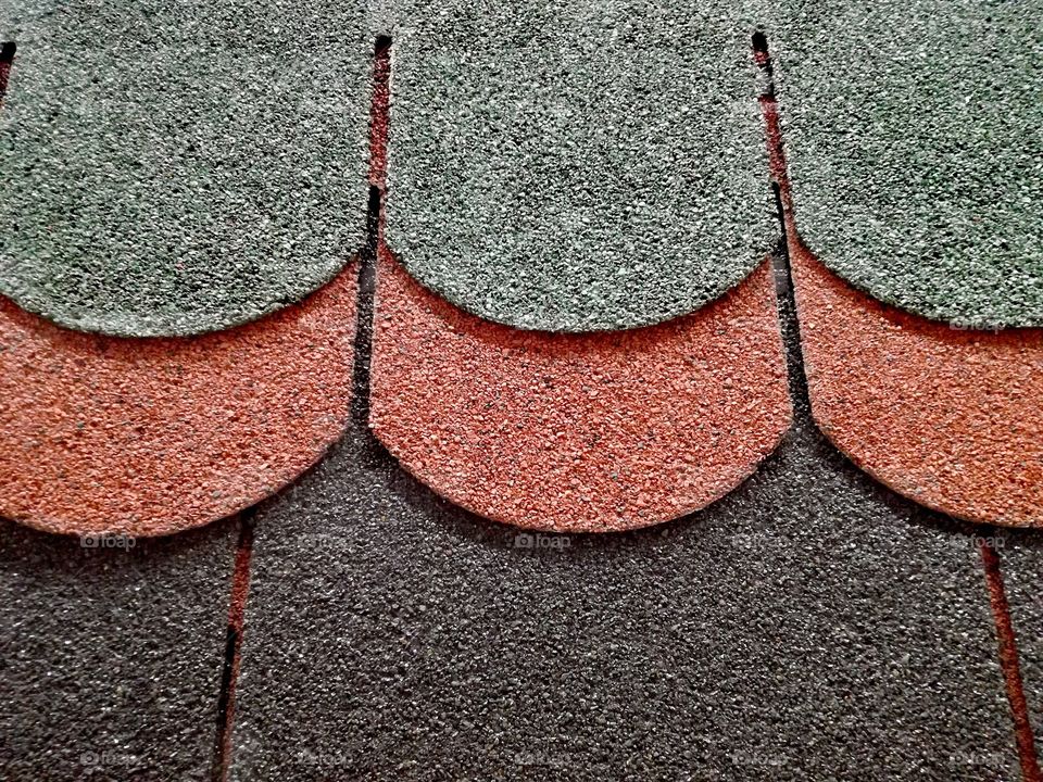 The roof tile close up