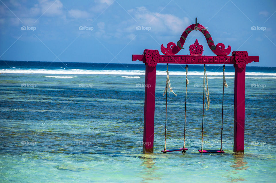 swinger on the beach