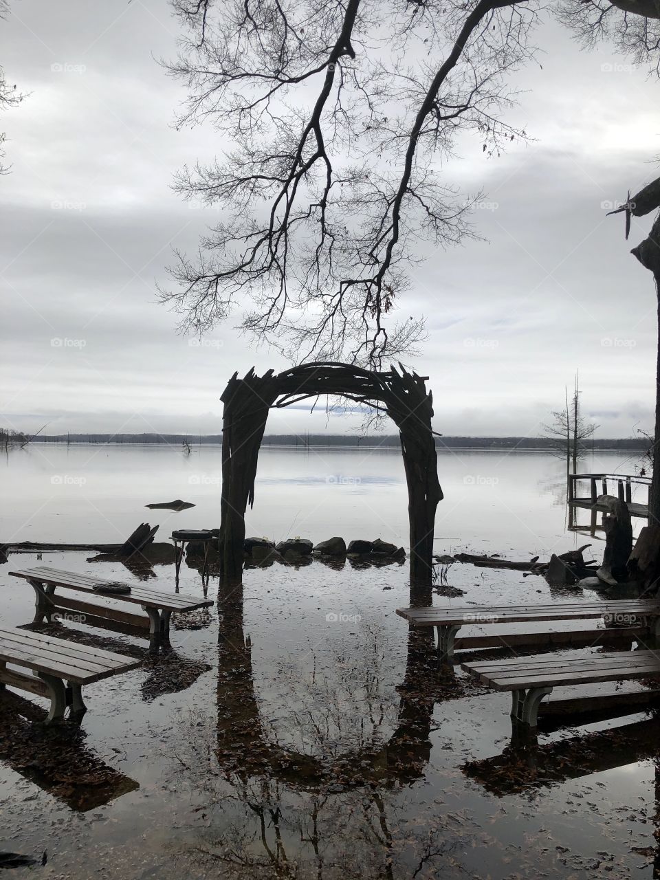 Flooded Wedding Arch