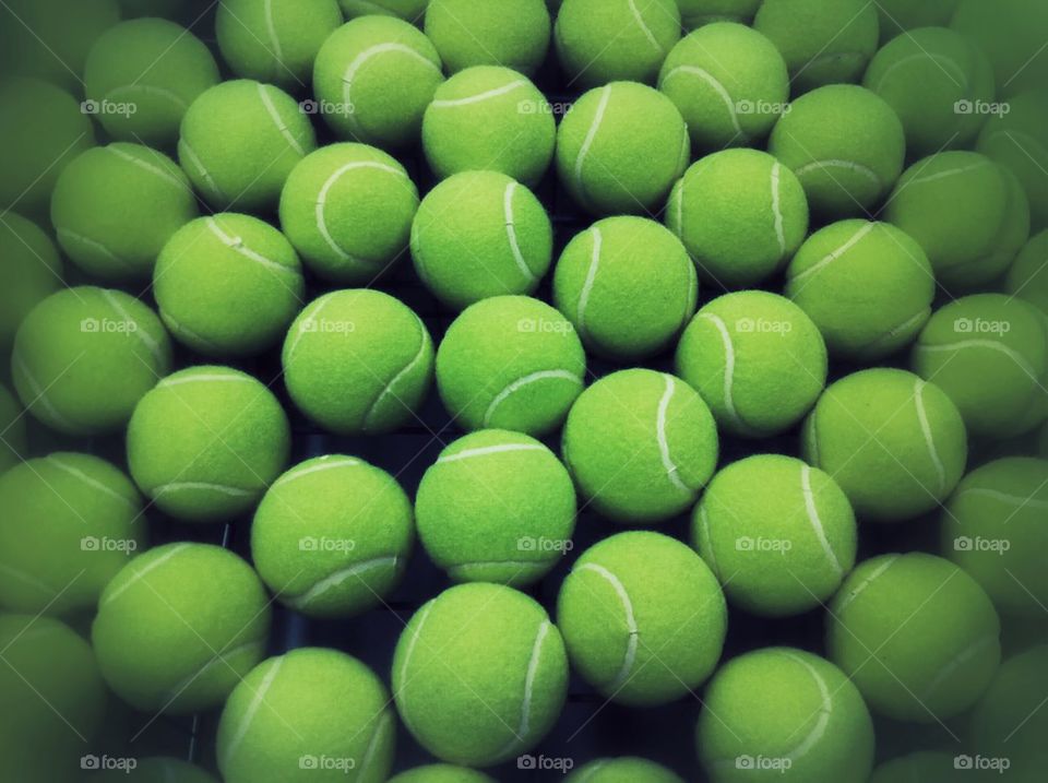 Tennis balls background