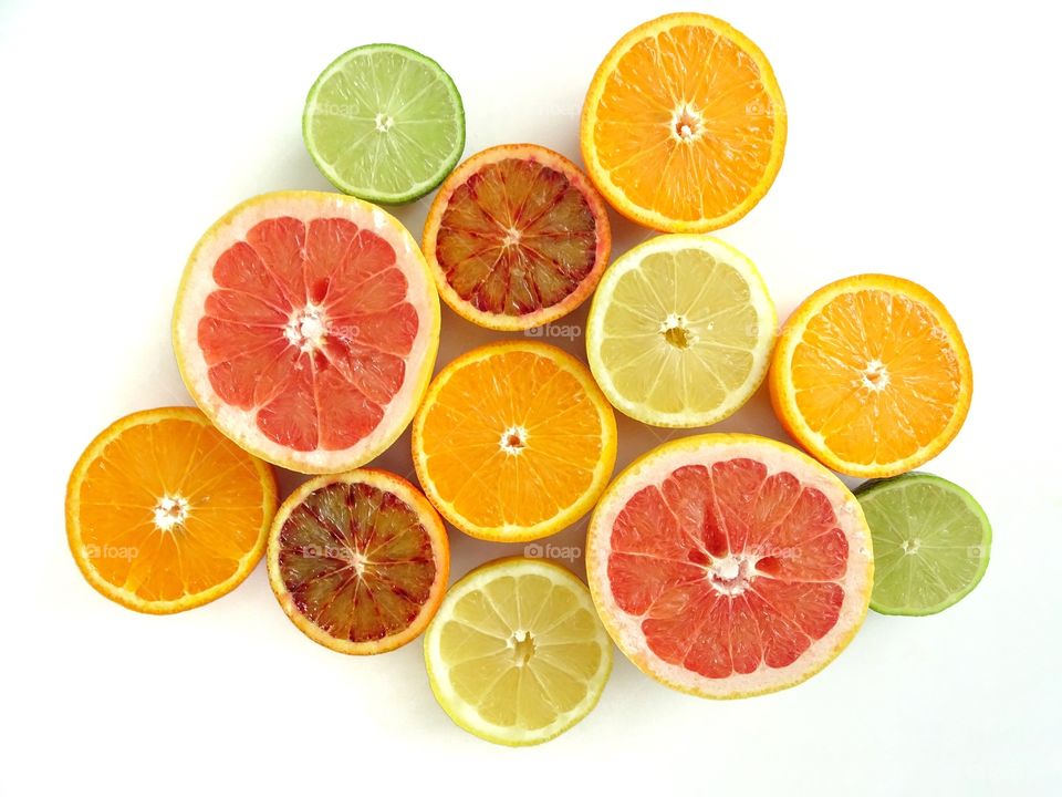 Colorfulful citrus fruit