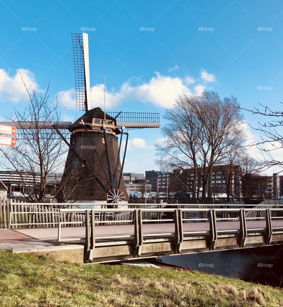 Nederland windmol Den Haag Holland 