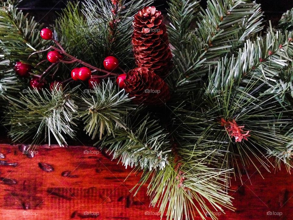 Christmas garland decoration wreath