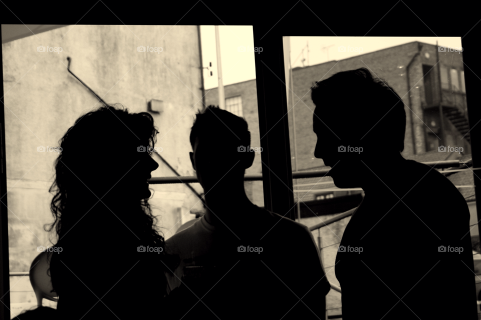 people shadow social black and white by leonbritton123