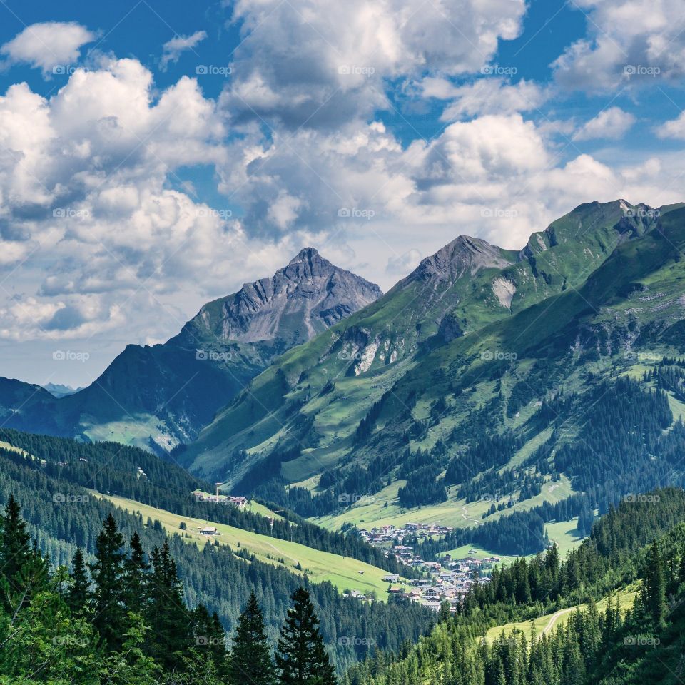 summer in the wonderful mountains near Lech, Vorarlberg, Austria.