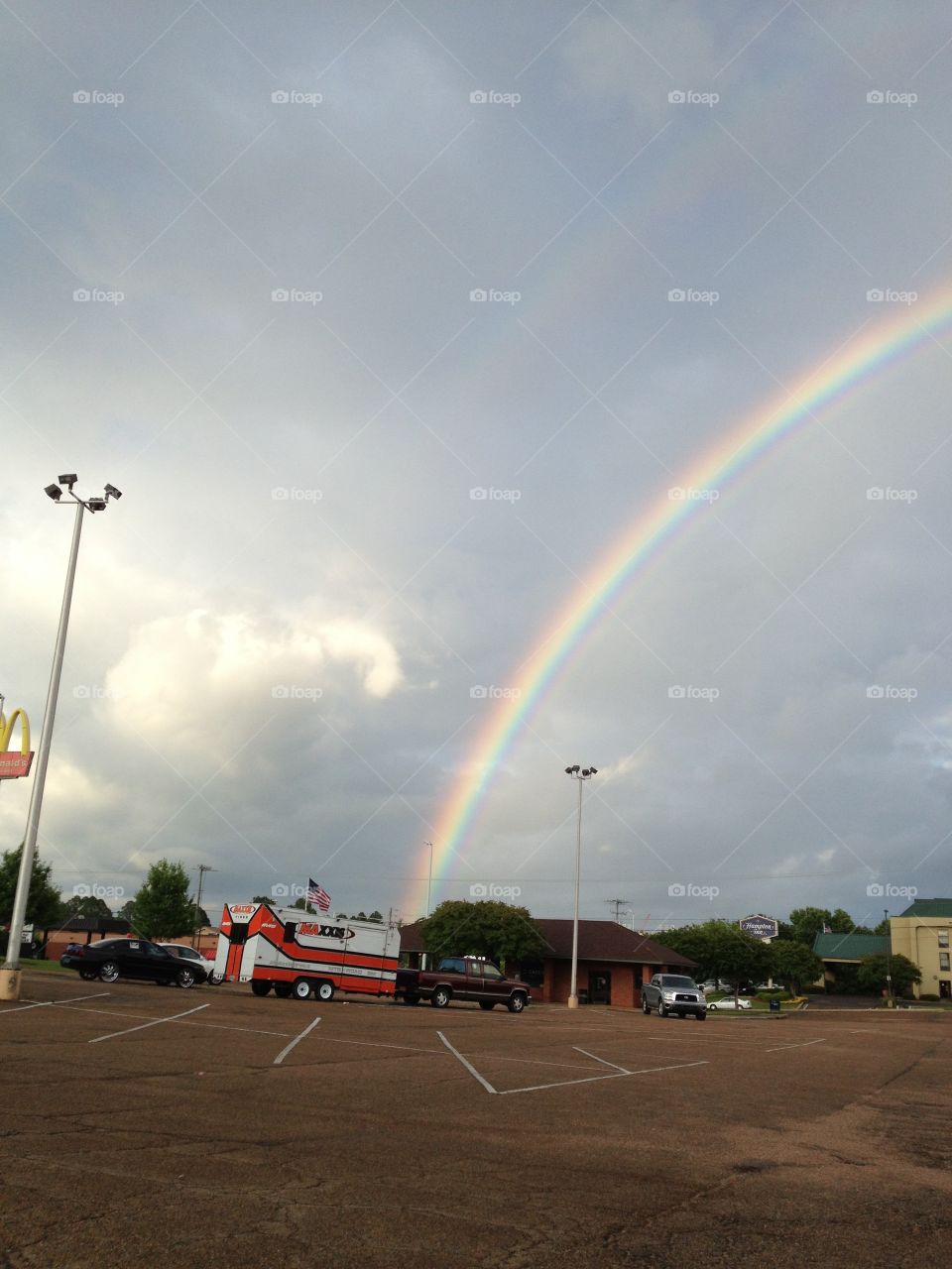 A beautiful rainbow in Starkville, MS.