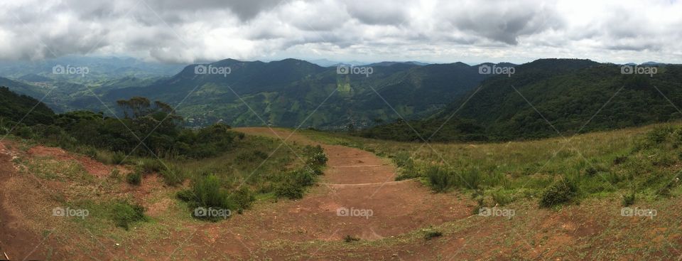 Pathway along hiking in Brazil