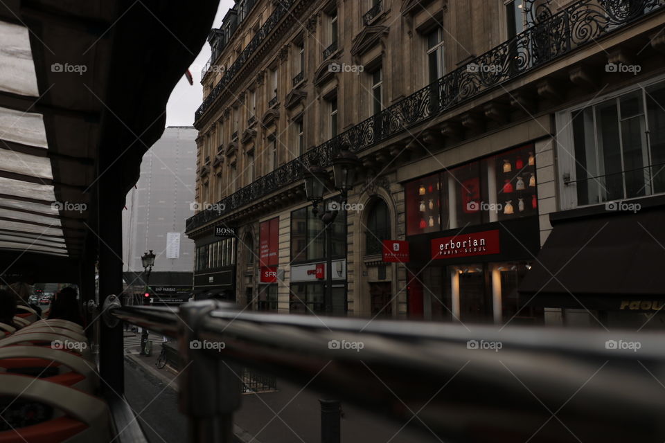 Paris, from the bus.