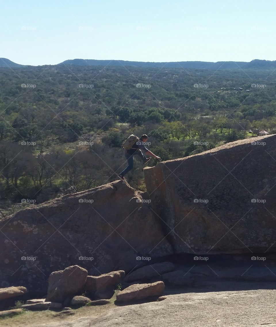 Rock jumping